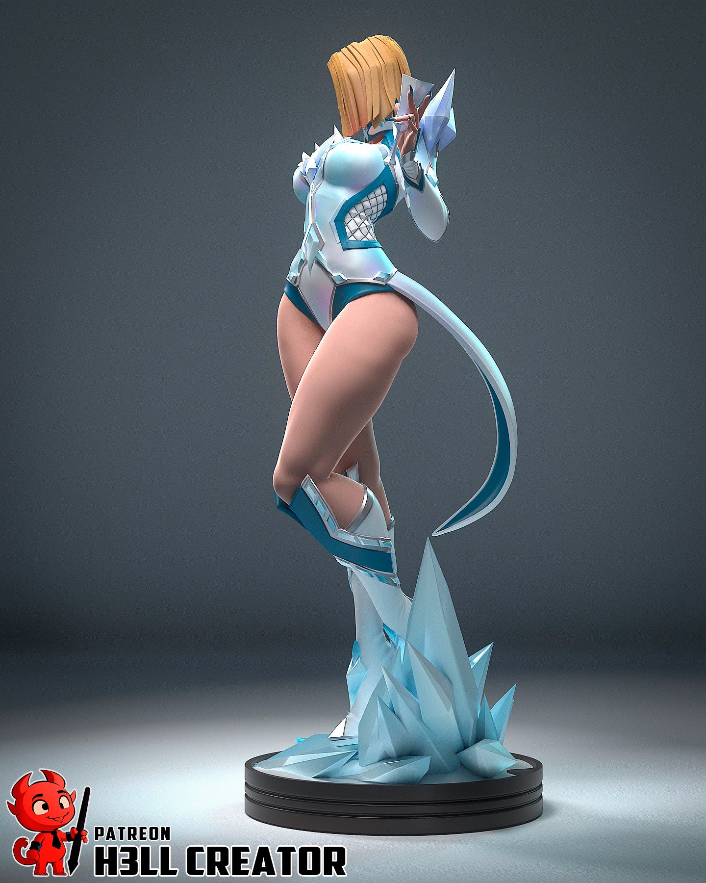 Emma Frost - 12 Scale 3D Printed Statue - 12 Scale