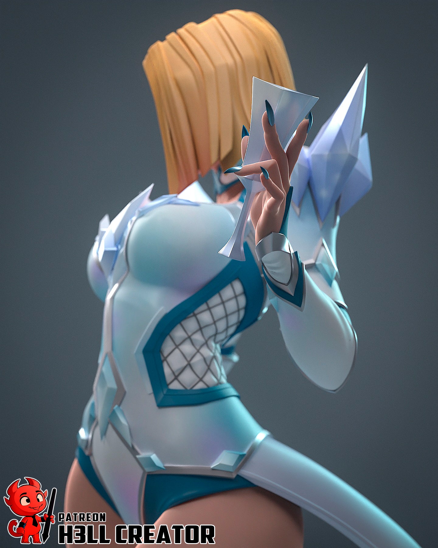 Emma Frost - 12 Scale 3D Printed Statue - 12 Scale