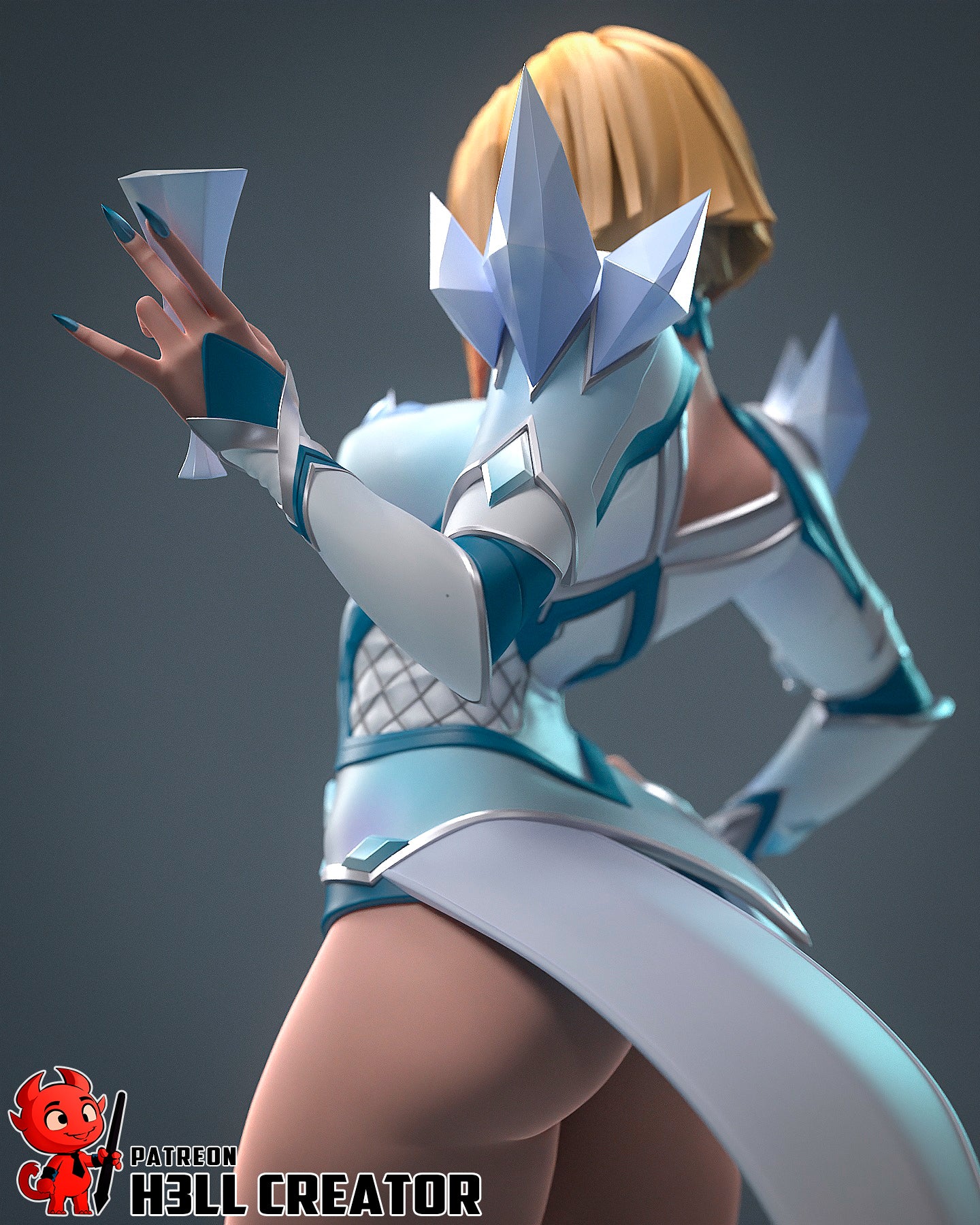 Emma Frost - 12 Scale 3D Printed Statue - 12 Scale