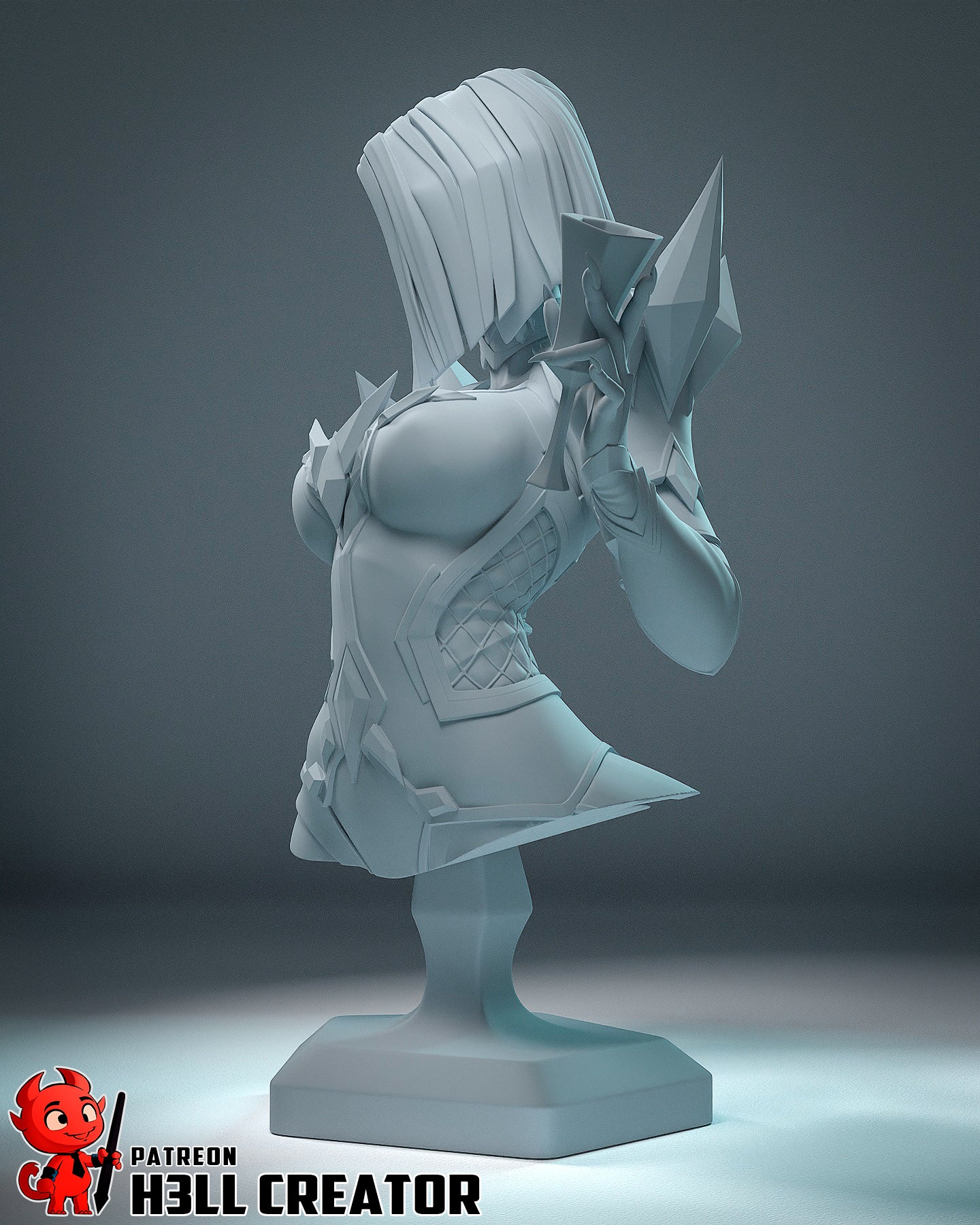 Emma Frost - 12 Scale 3D Printed Statue - 12 Scale