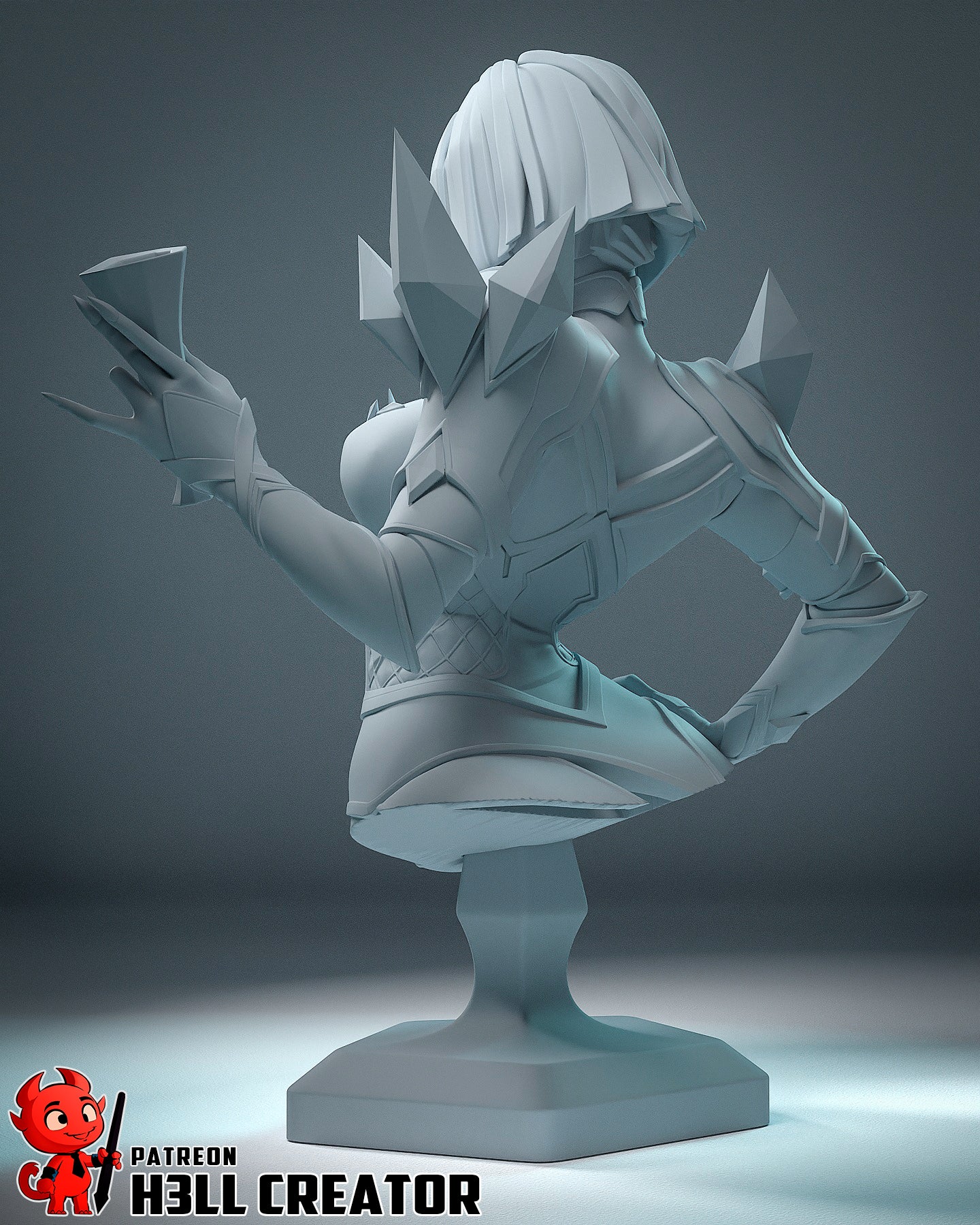 Emma Frost - 12 Scale 3D Printed Statue - 12 Scale