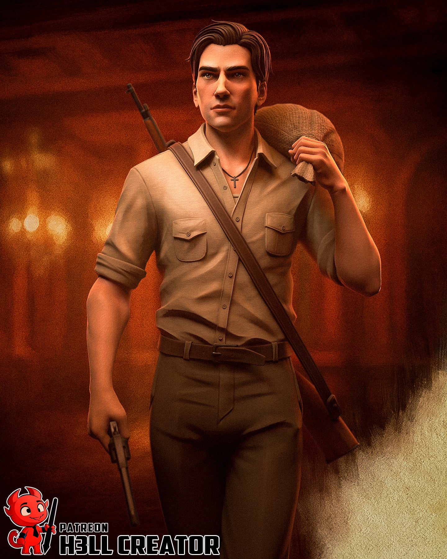 Enzo Favara (Maffia ToC) 3d Printed Model Kit - 1:12
