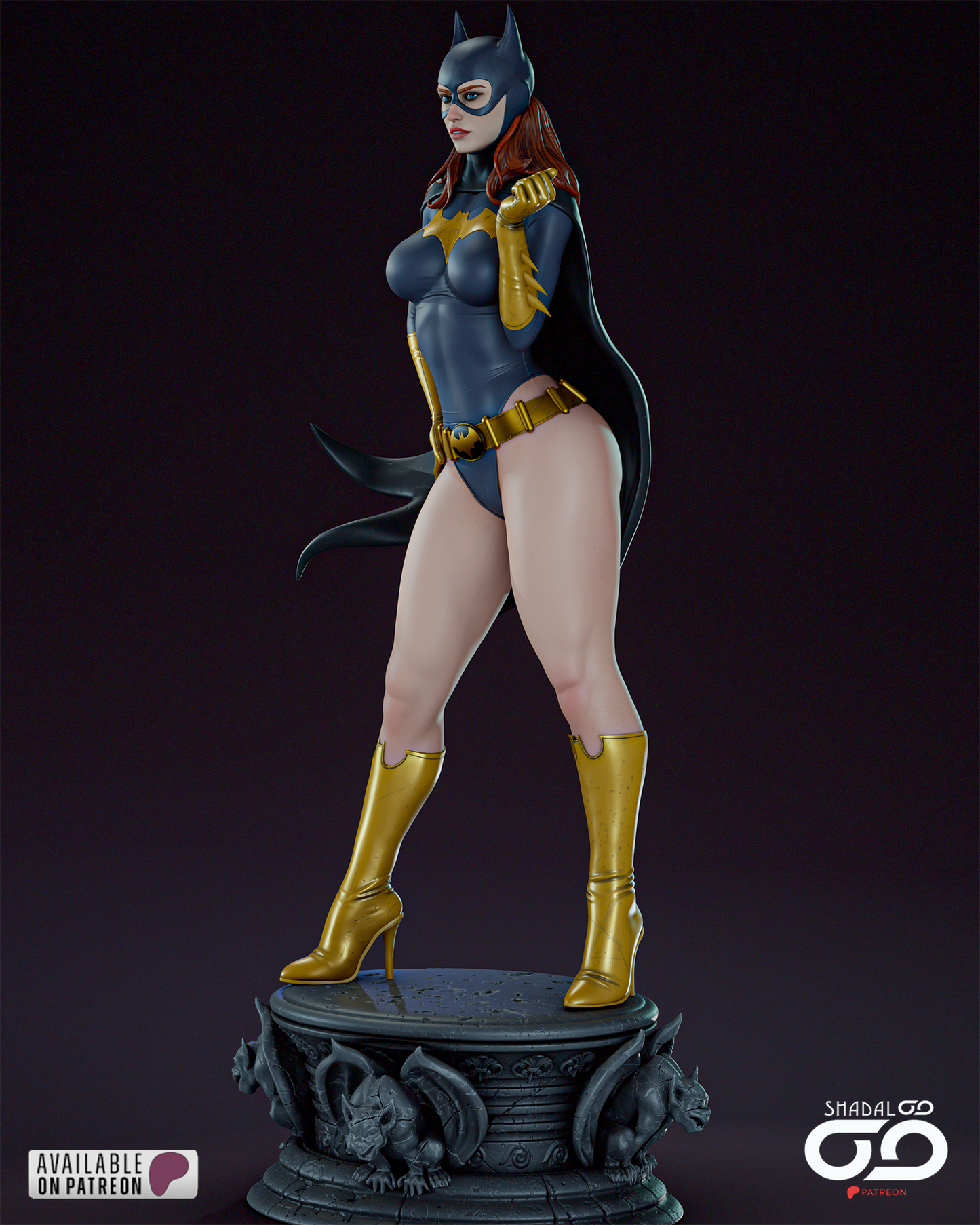 Batgirl - 3D Printed Model Kit 1:6 scale