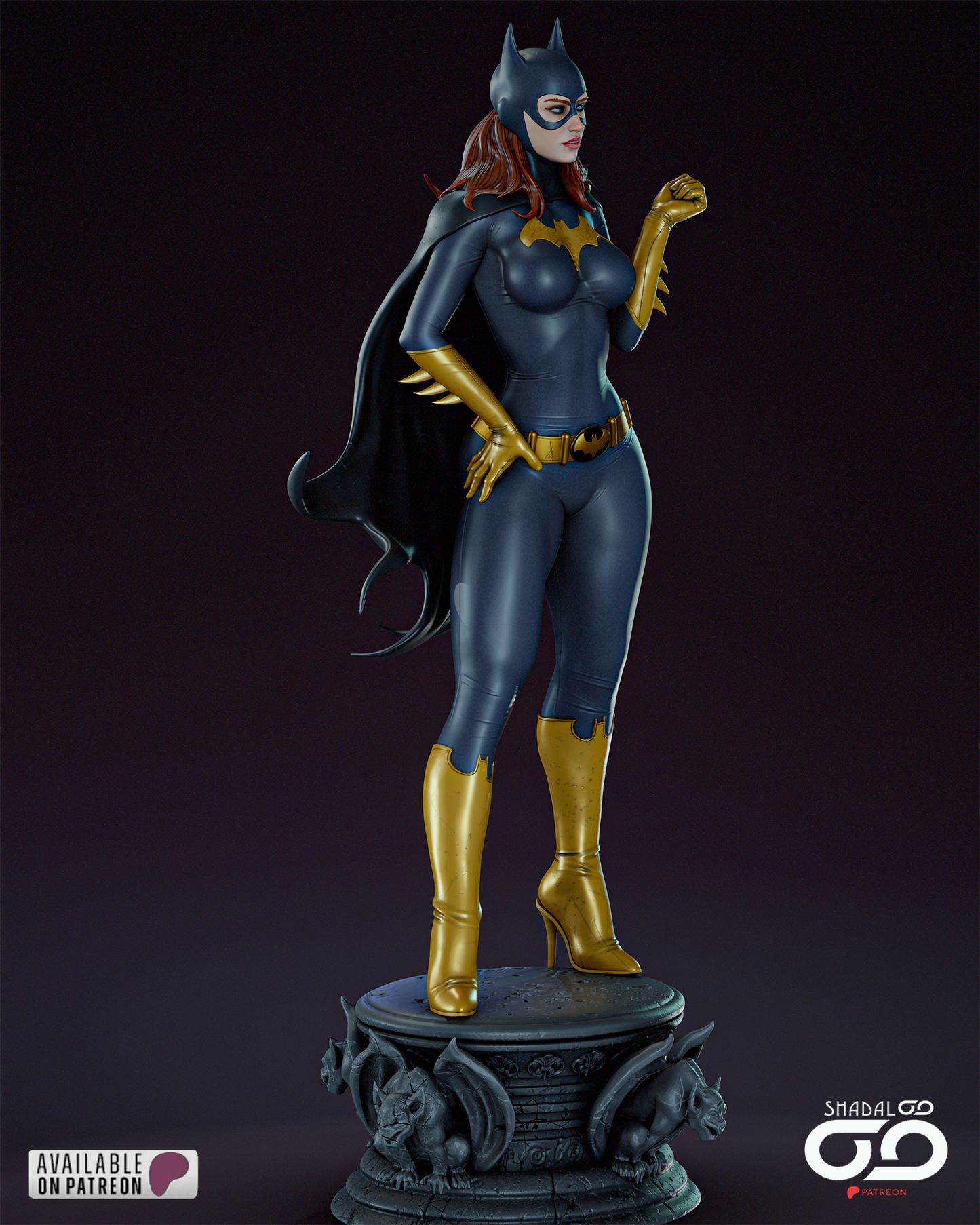 Batgirl - 3D Printed Model Kit 1:6 scale
