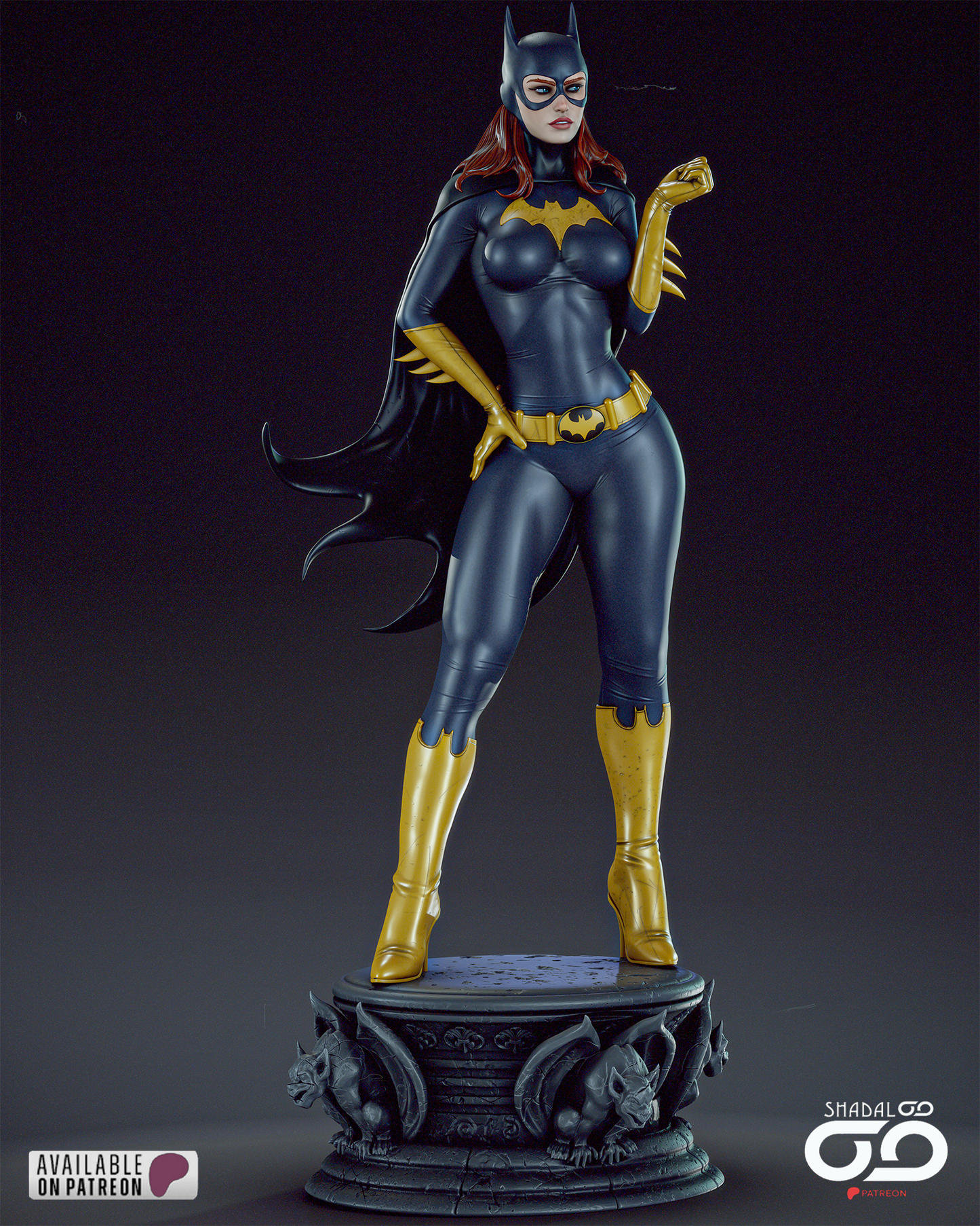 Batgirl - 3D Printed Model Kit 1:6 scale