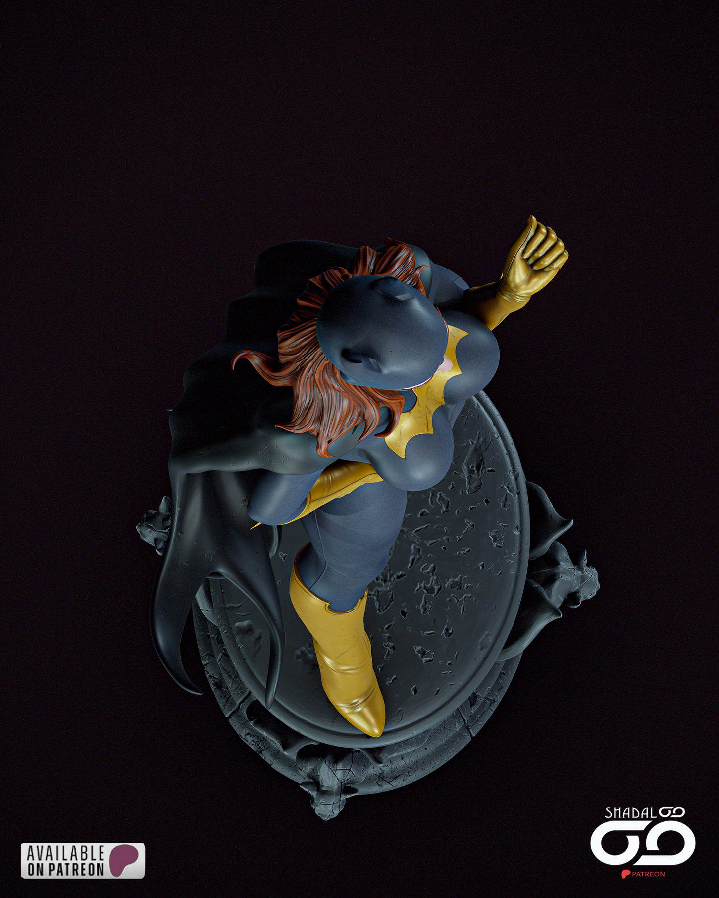 Batgirl - 3D Printed Model Kit 1:6 scale