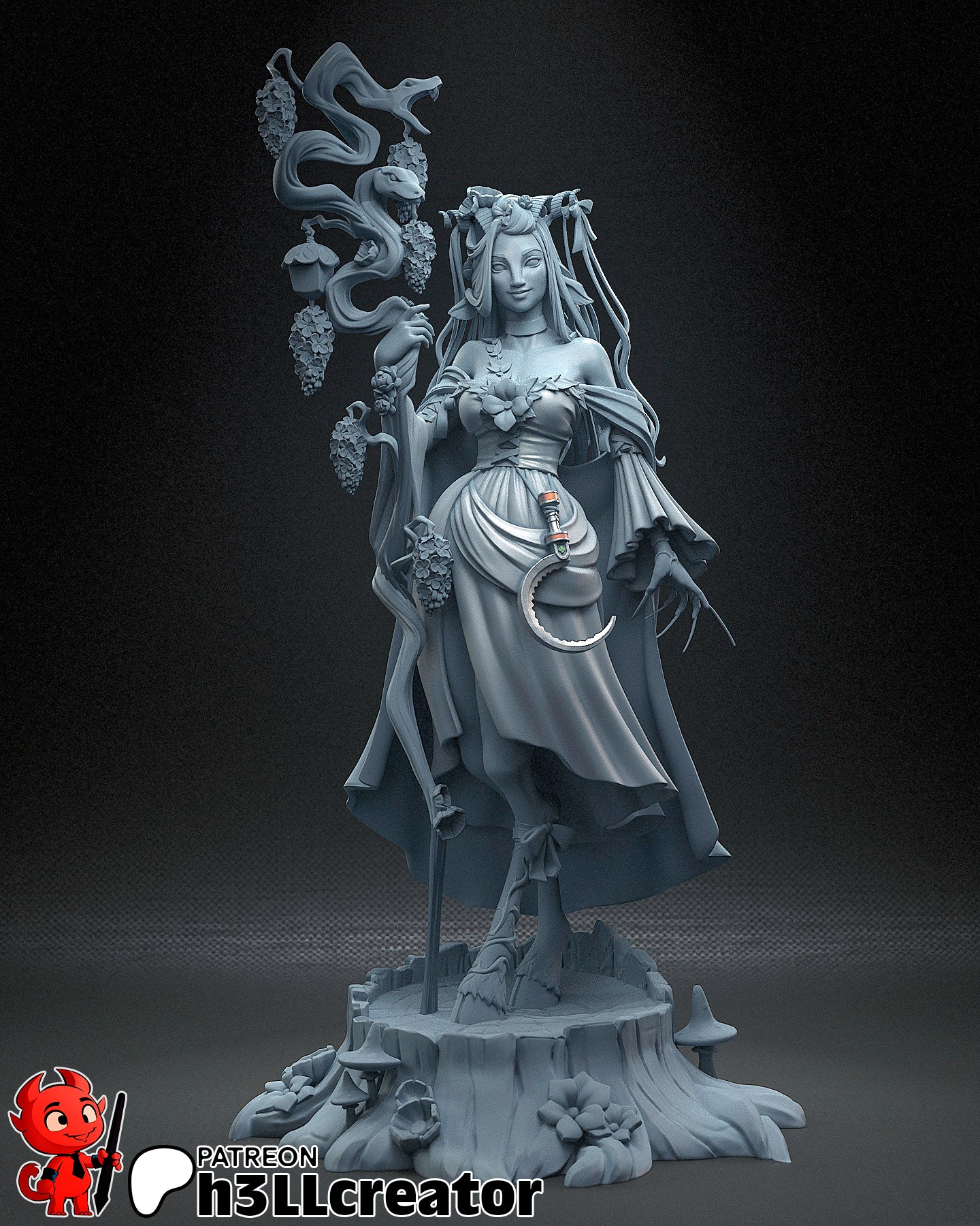 Fearne Calloway - 3D Printed Model Statue and Bust 12 Scale