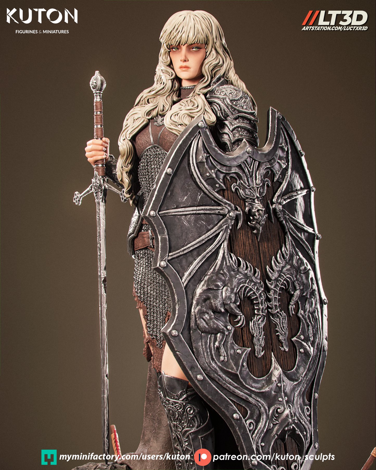 Ardyn - 3D Printed Statue Model Kit