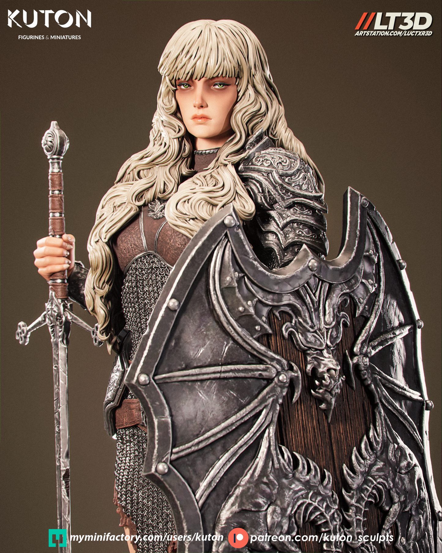Ardyn - 3D Printed Statue Model Kit