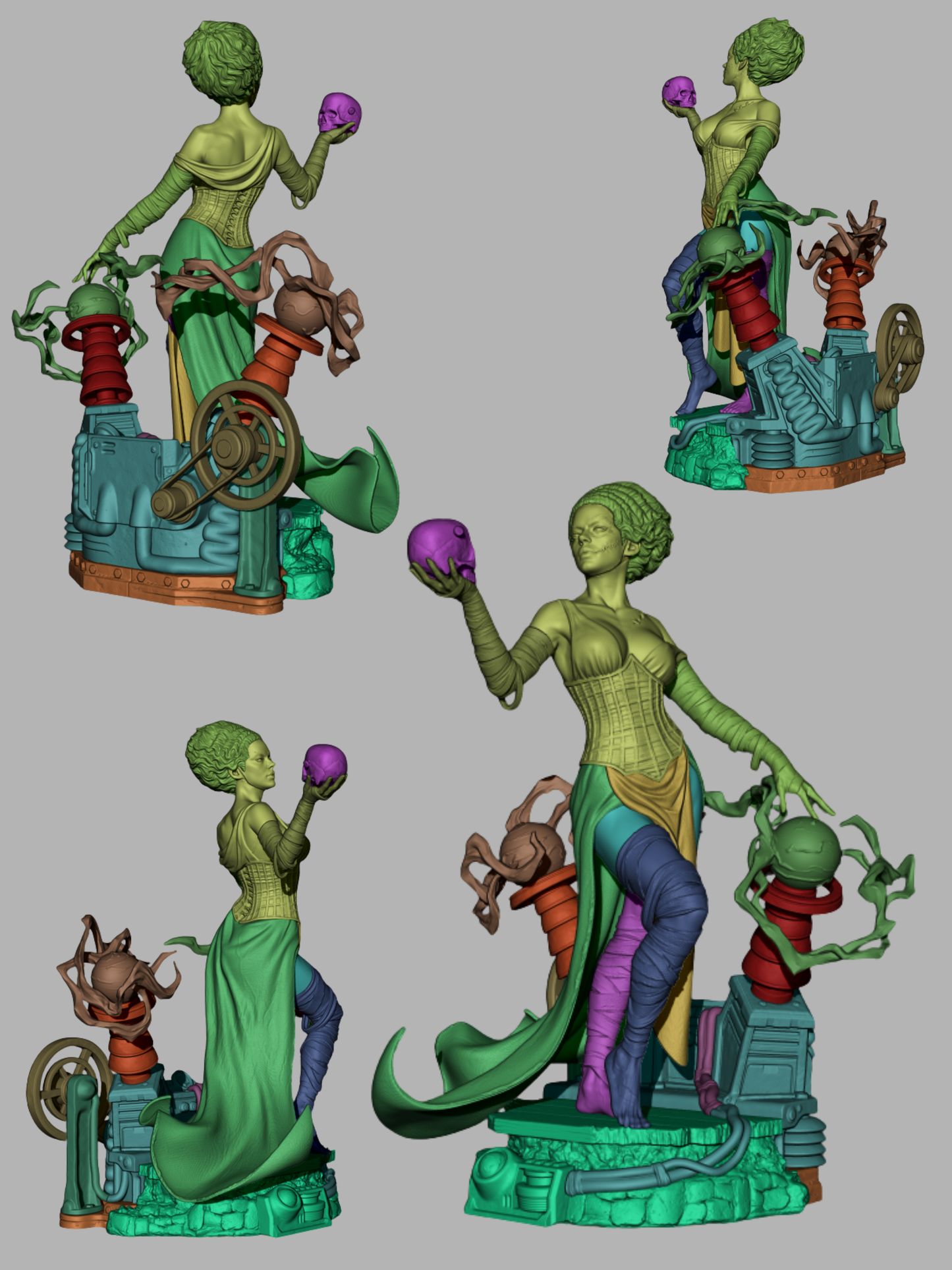 Bride of Frankenstein - 3D Printed Model Kit - 6 and 9 Scale