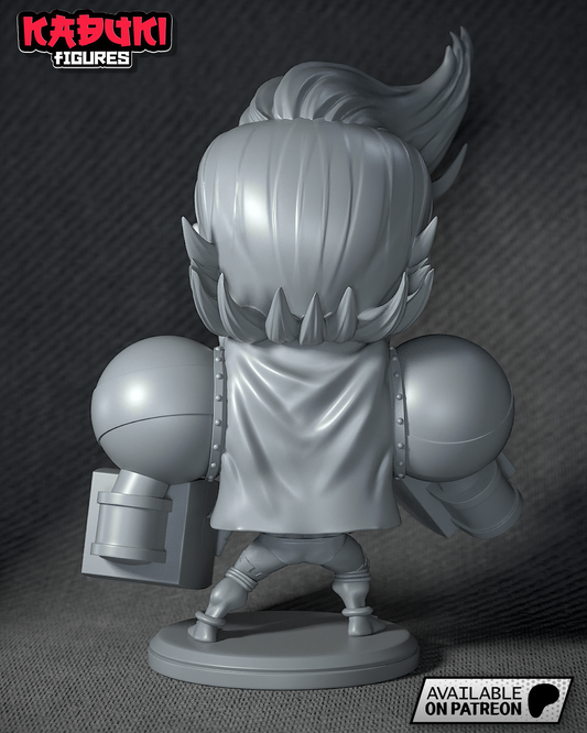 Franky (Fan Art) One Piece - 112mm - 3D Print Chibi Kit