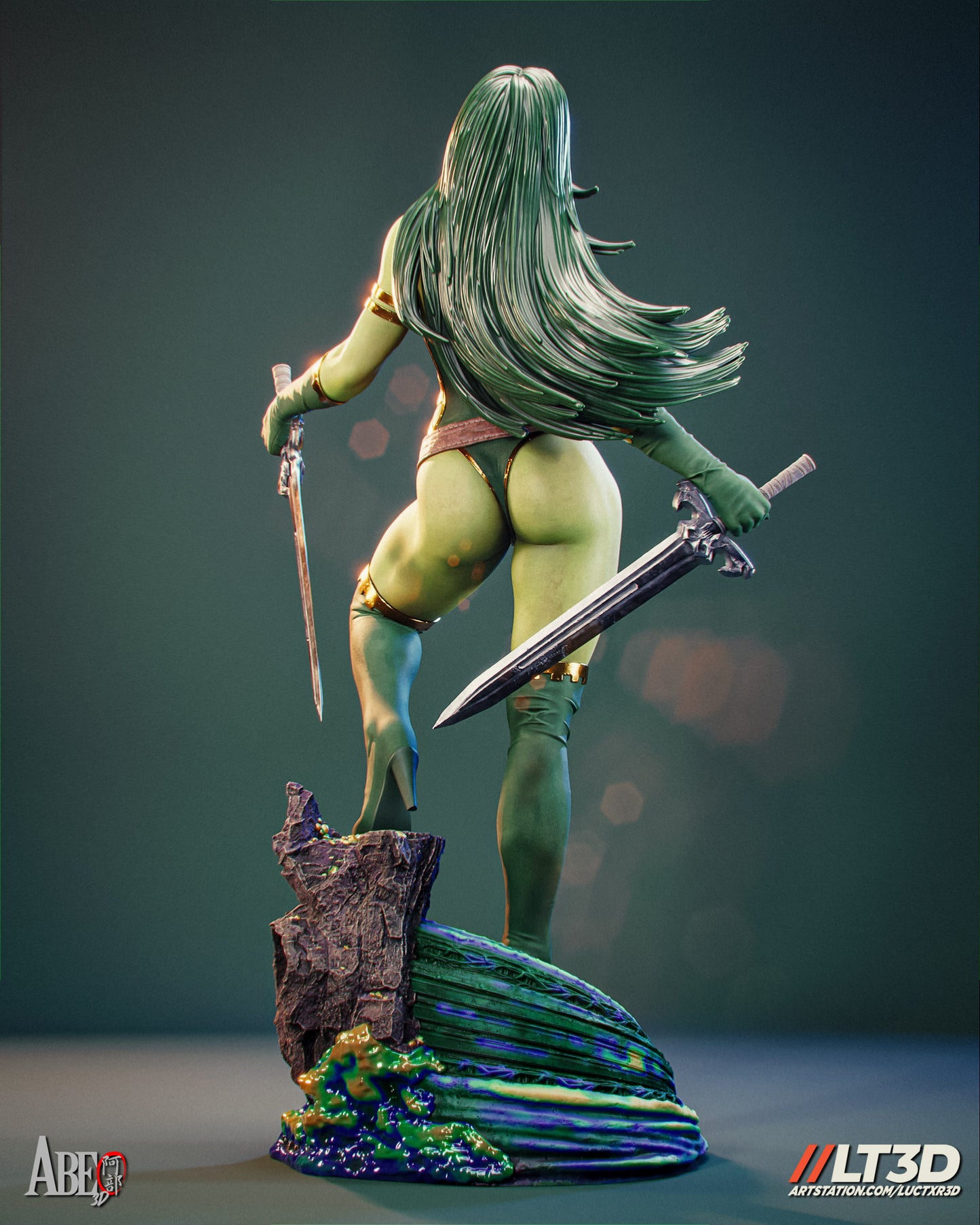 Gamora - 3D Printed Statue Model Kit 6 and 4 Scale