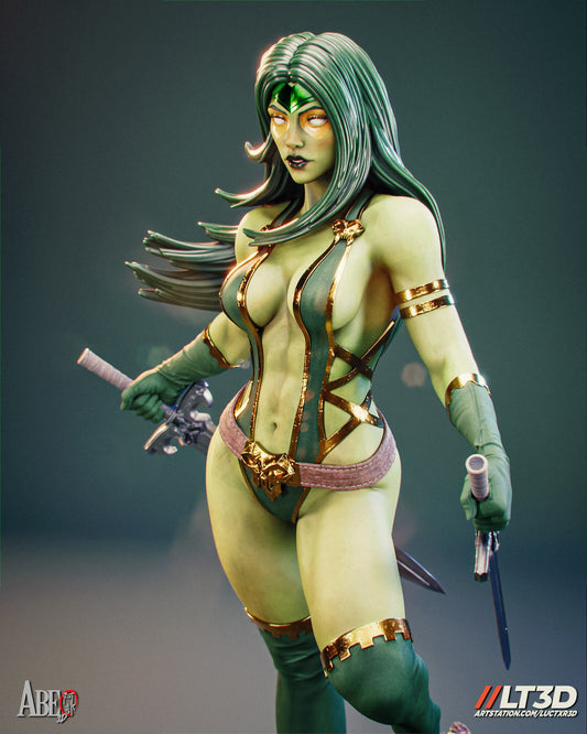 Gamora - 3D Printed Statue Model Kit 6 and 4 Scale