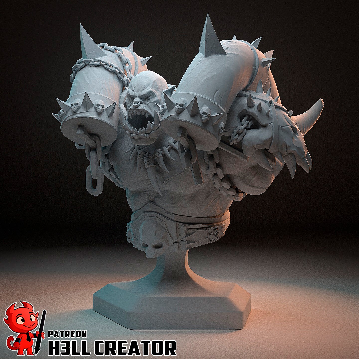 Garrosh Hellscream (WoW) 3d Printed Model Kit - 1:14