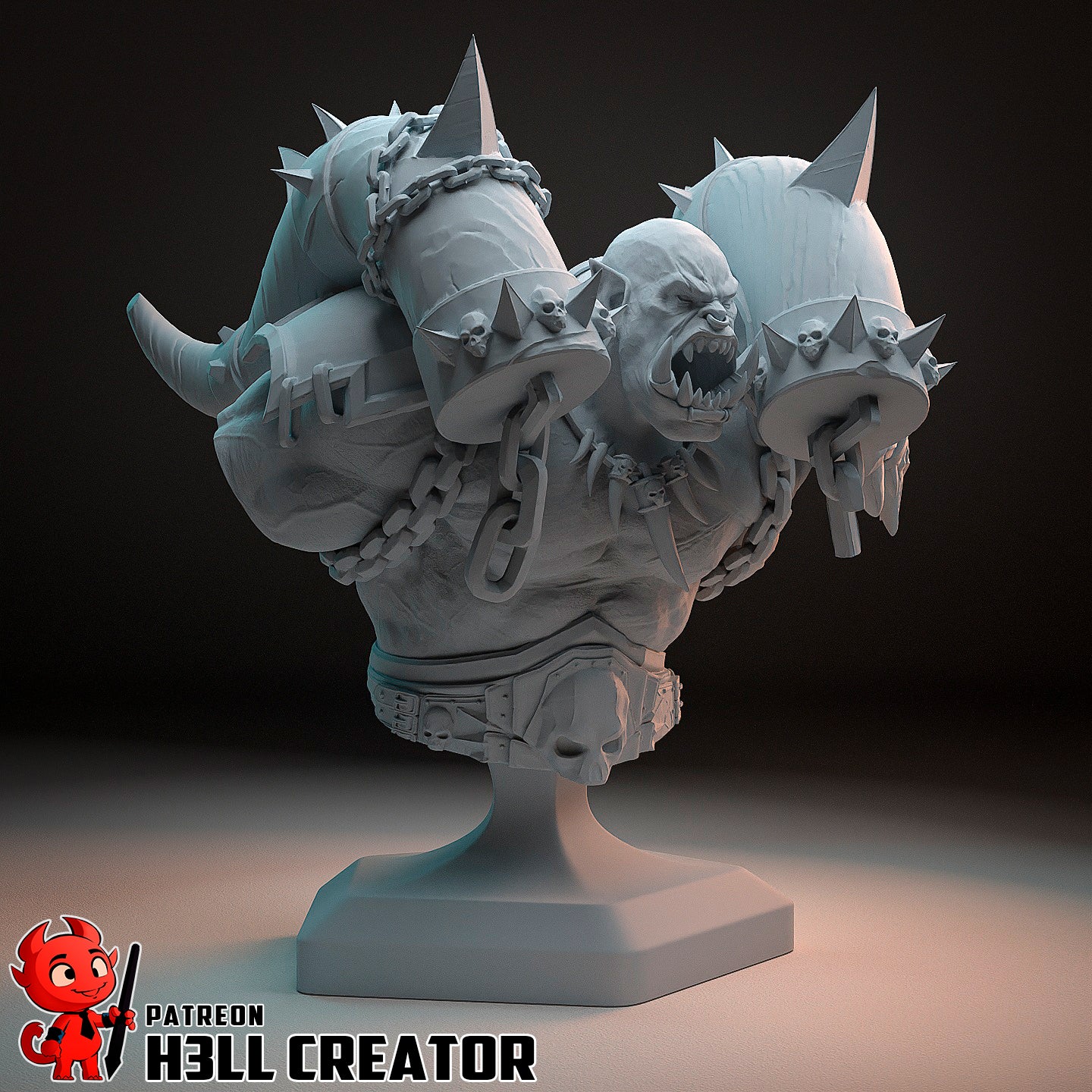 Garrosh Hellscream (WoW) 3d Printed Model Kit - 1:14