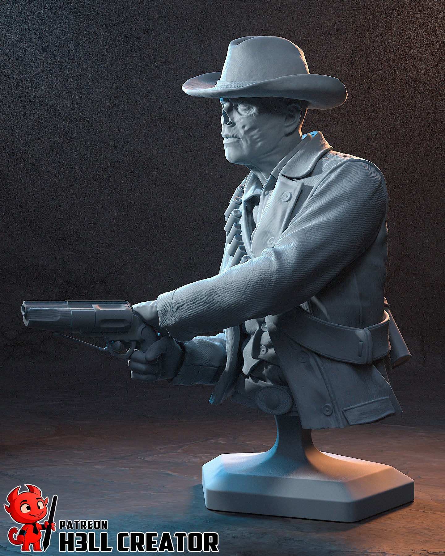 The Ghoul - 10 Scale - Fallout-  3D Printed Model Kit 1:10 Scale