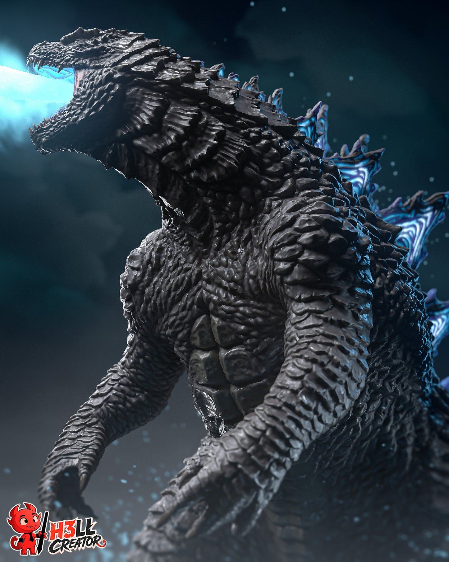 Godzilla- 3D Printed Statue / Bust