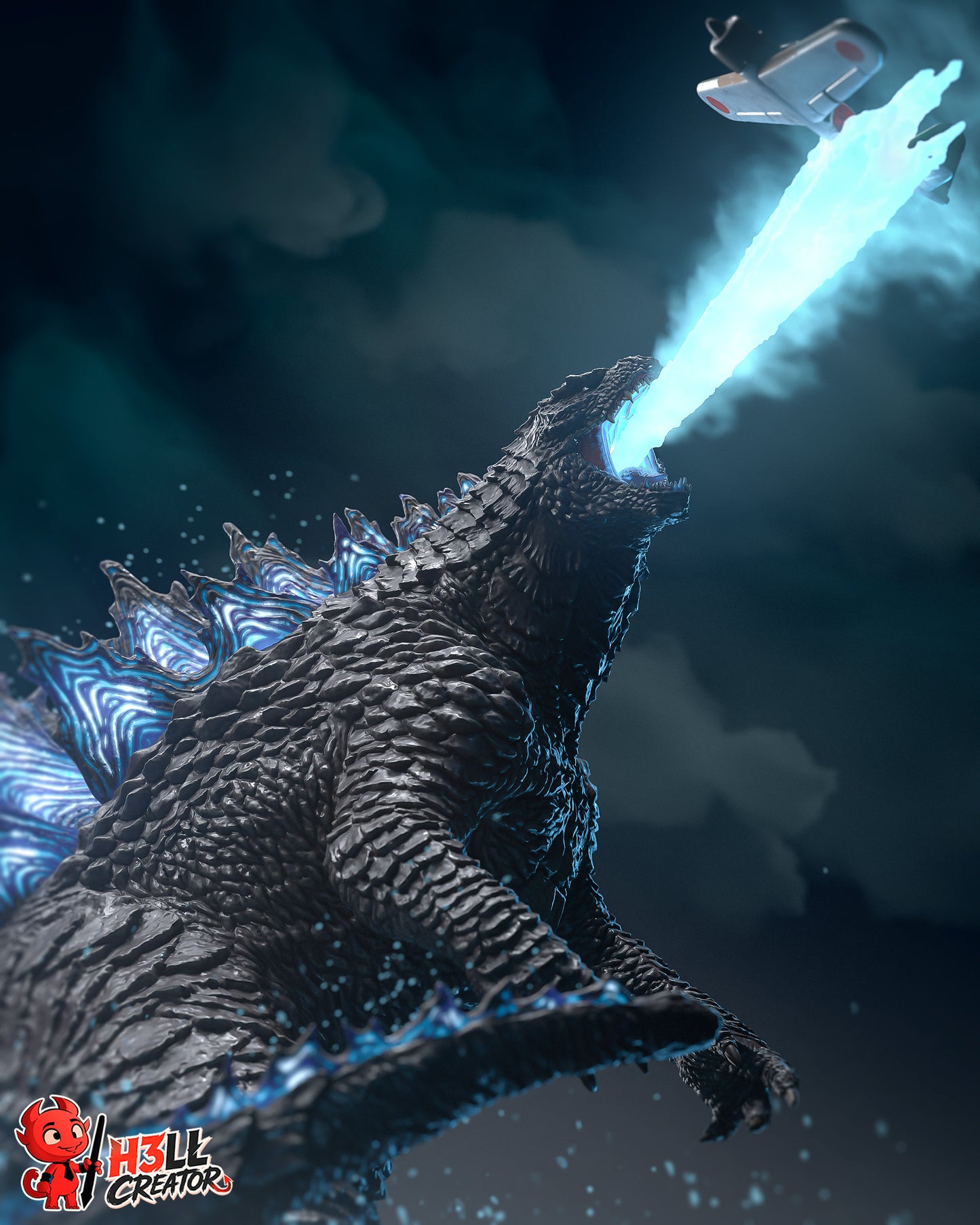 Godzilla- 3D Printed Statue / Bust