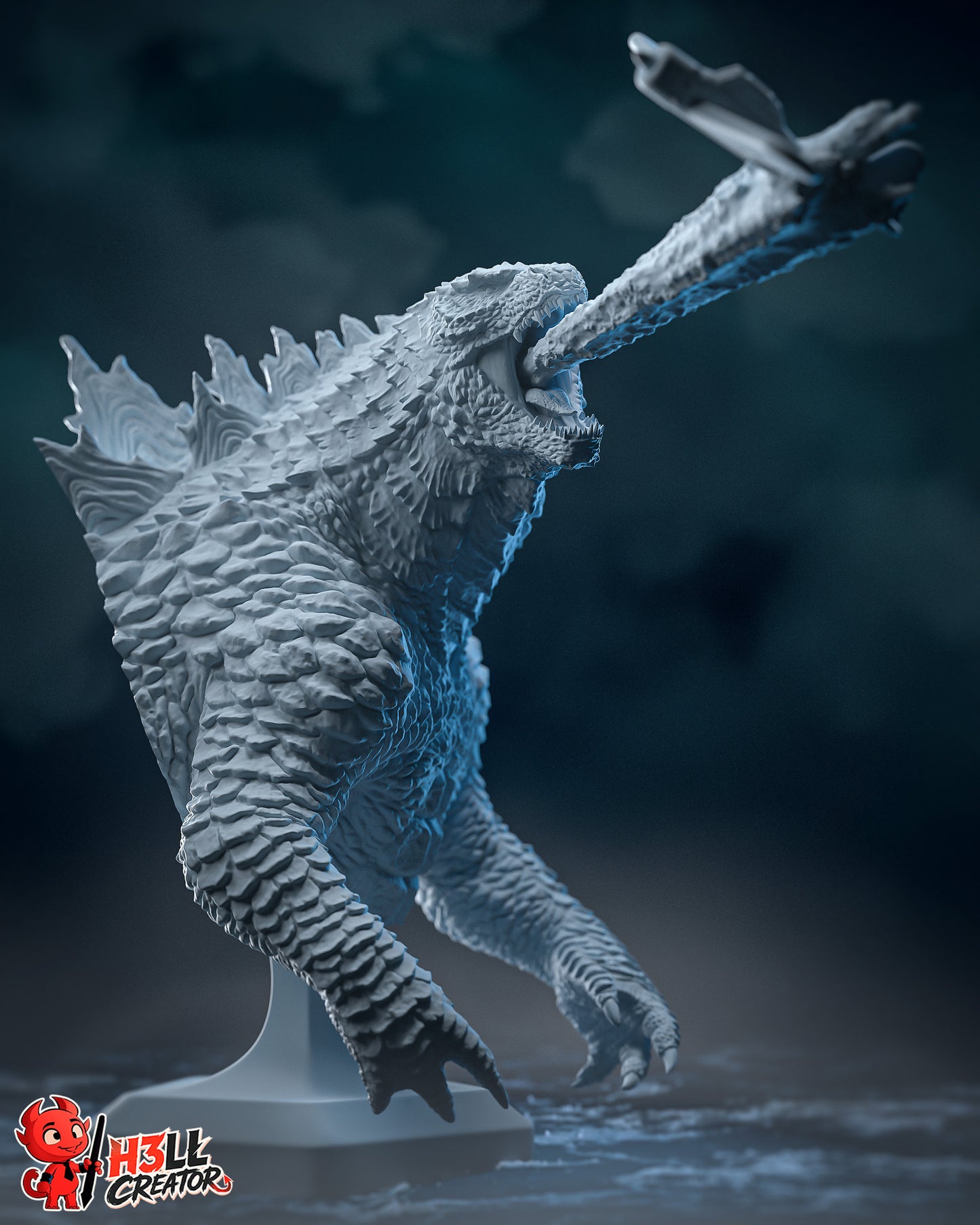 Godzilla- 3D Printed Statue / Bust