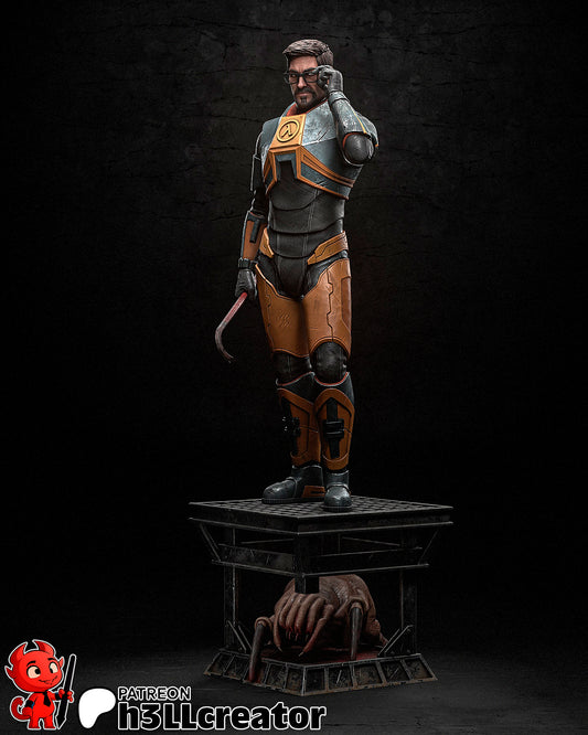 Gordon Freeman - Half-life - 3D Printed Fan Art (H3LLCreator)