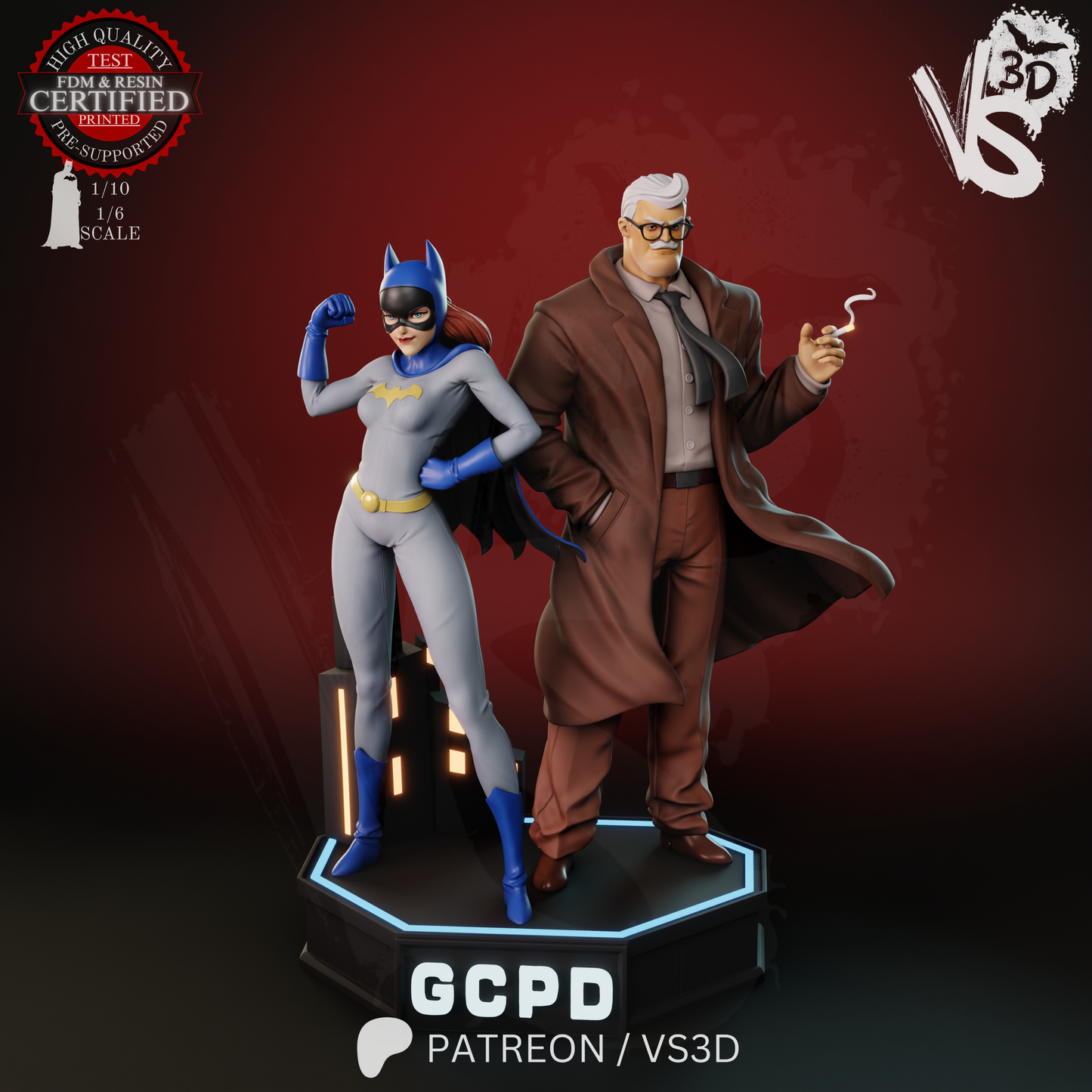 Jim and Barb (TAS) - Sculpt - 3d Printed Model Kit