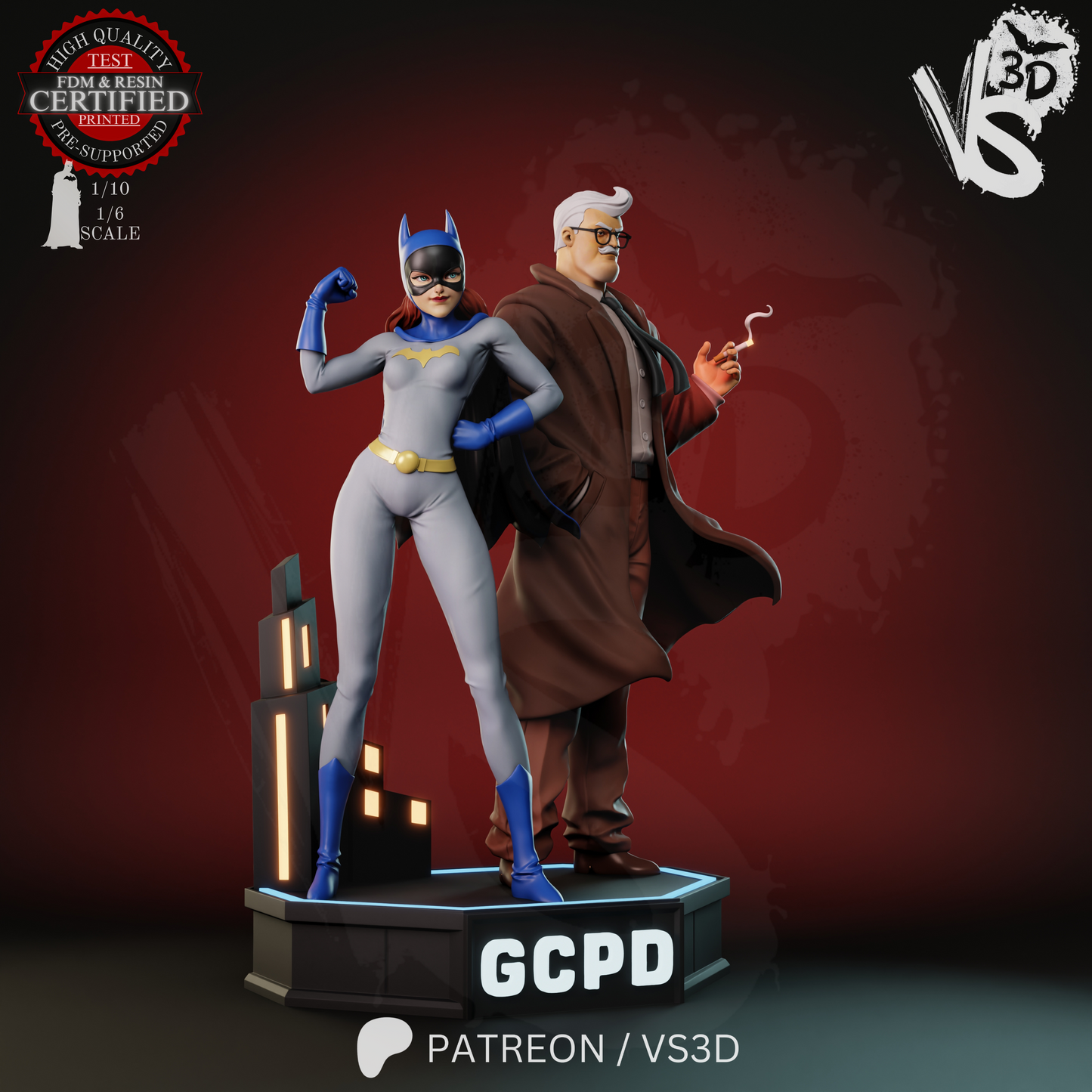 Jim and Barb (TAS) - Sculpt - 3d Printed Model Kit
