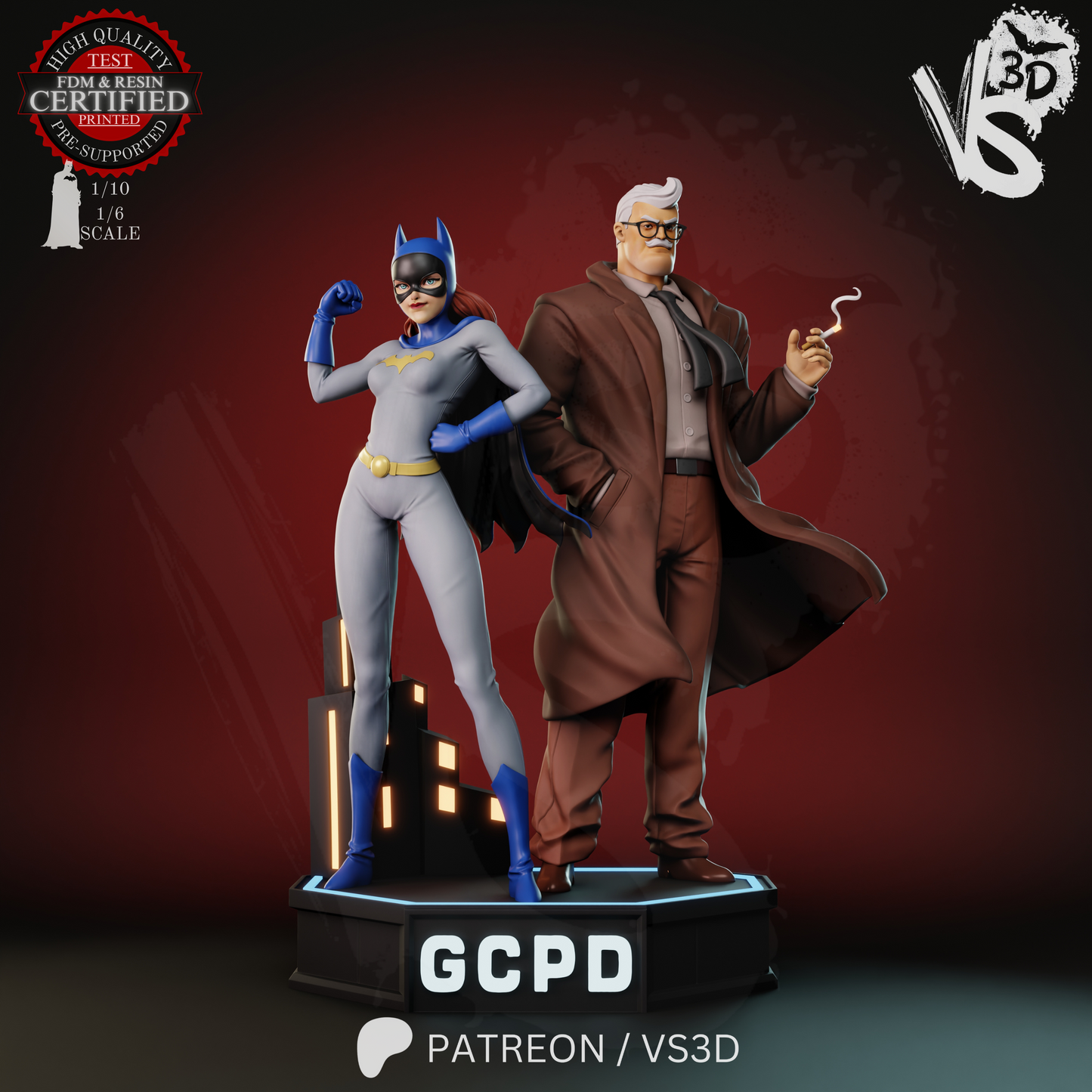 Jim and Barb (TAS) - Sculpt - 3d Printed Model Kit