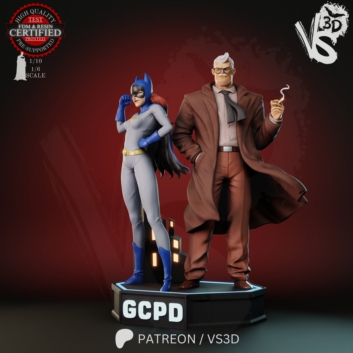 Jim and Barb (TAS) - Sculpt - 3d Printed Model Kit