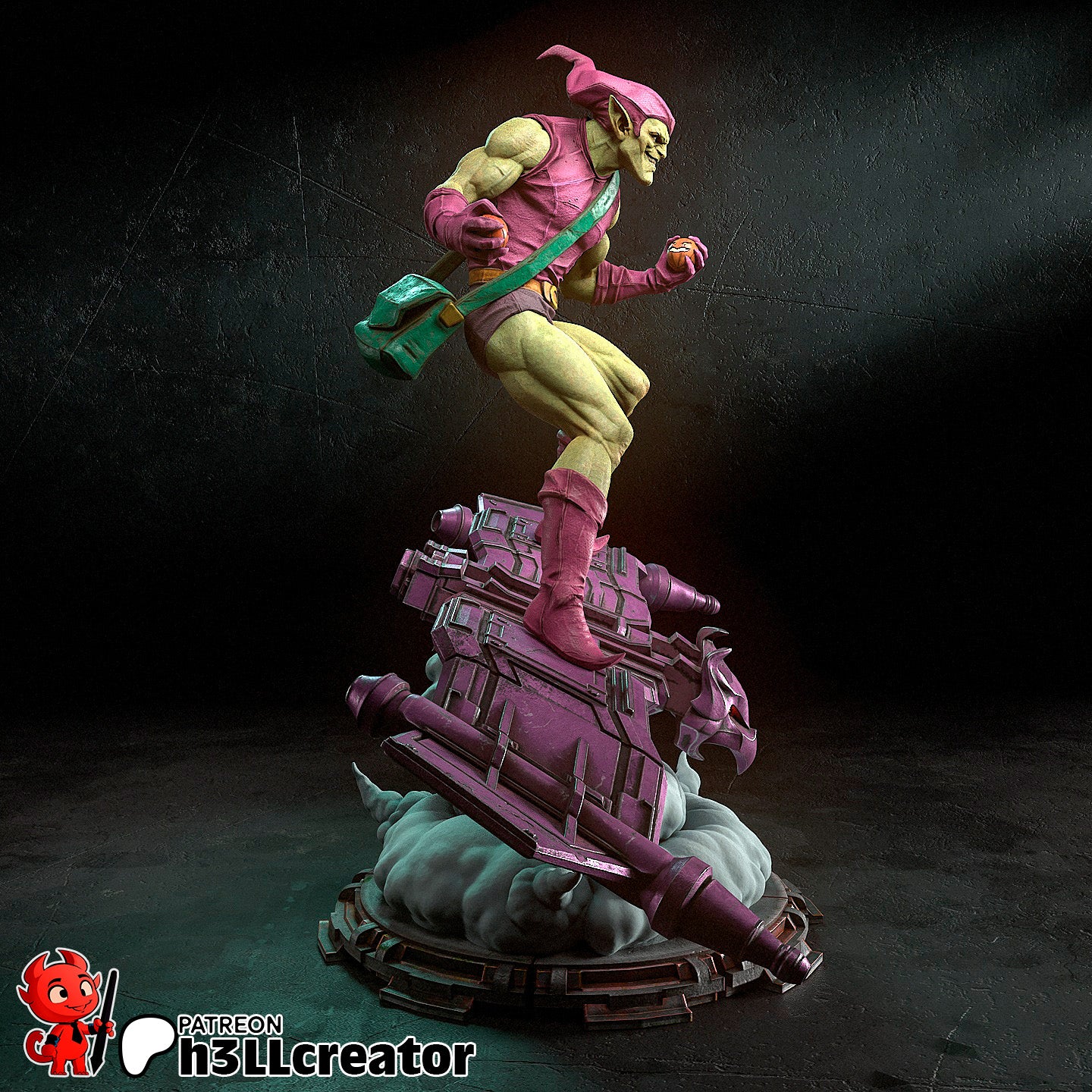 Green Goblin - 3D Printed Statue - 12 Scale Statue / Bust