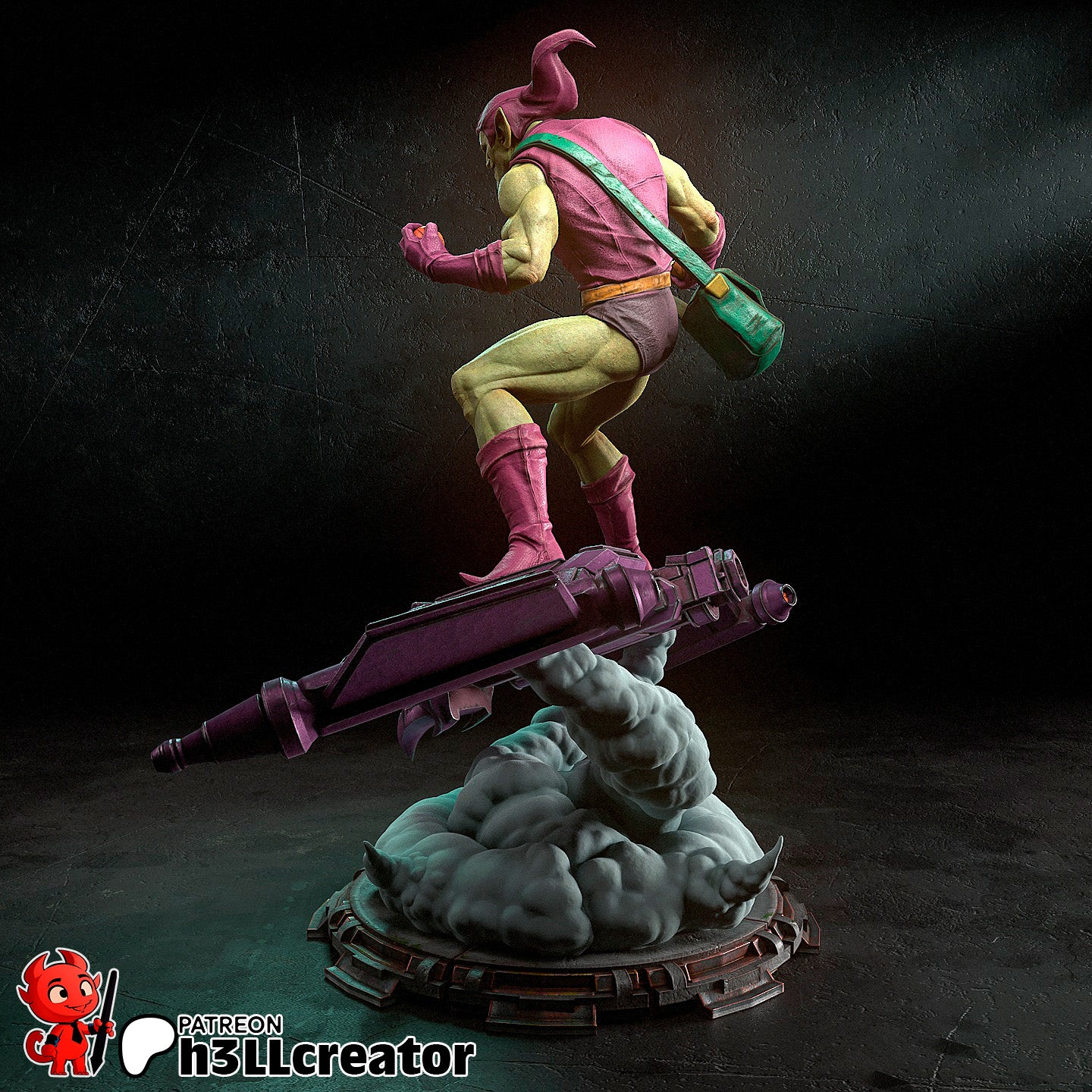 Green Goblin - 3D Printed Statue - 12 Scale Statue / Bust