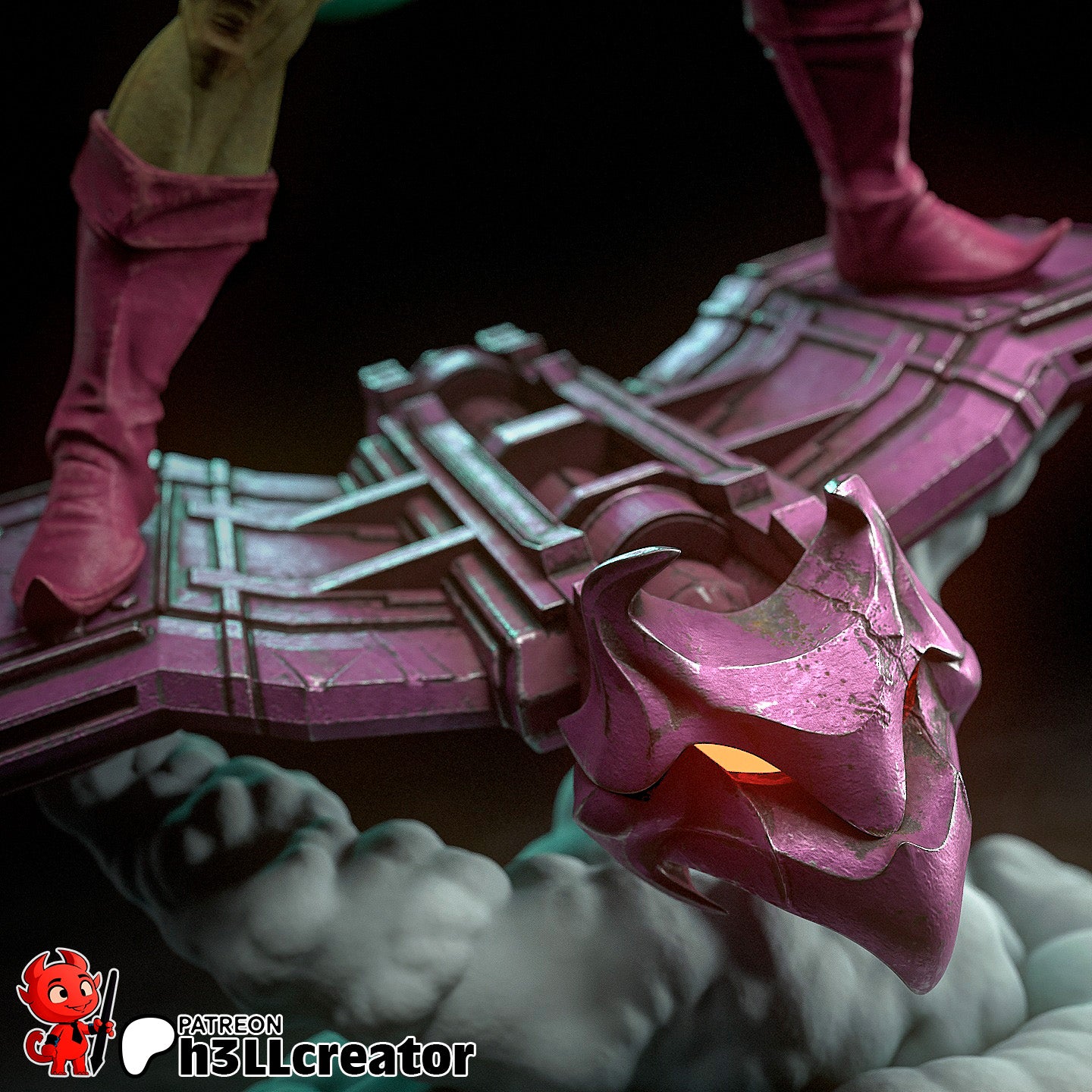Green Goblin - 3D Printed Statue - 12 Scale Statue / Bust