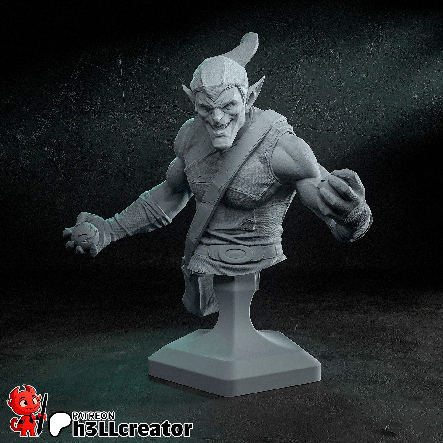 Green Goblin - 3D Printed Statue - 12 Scale Statue / Bust