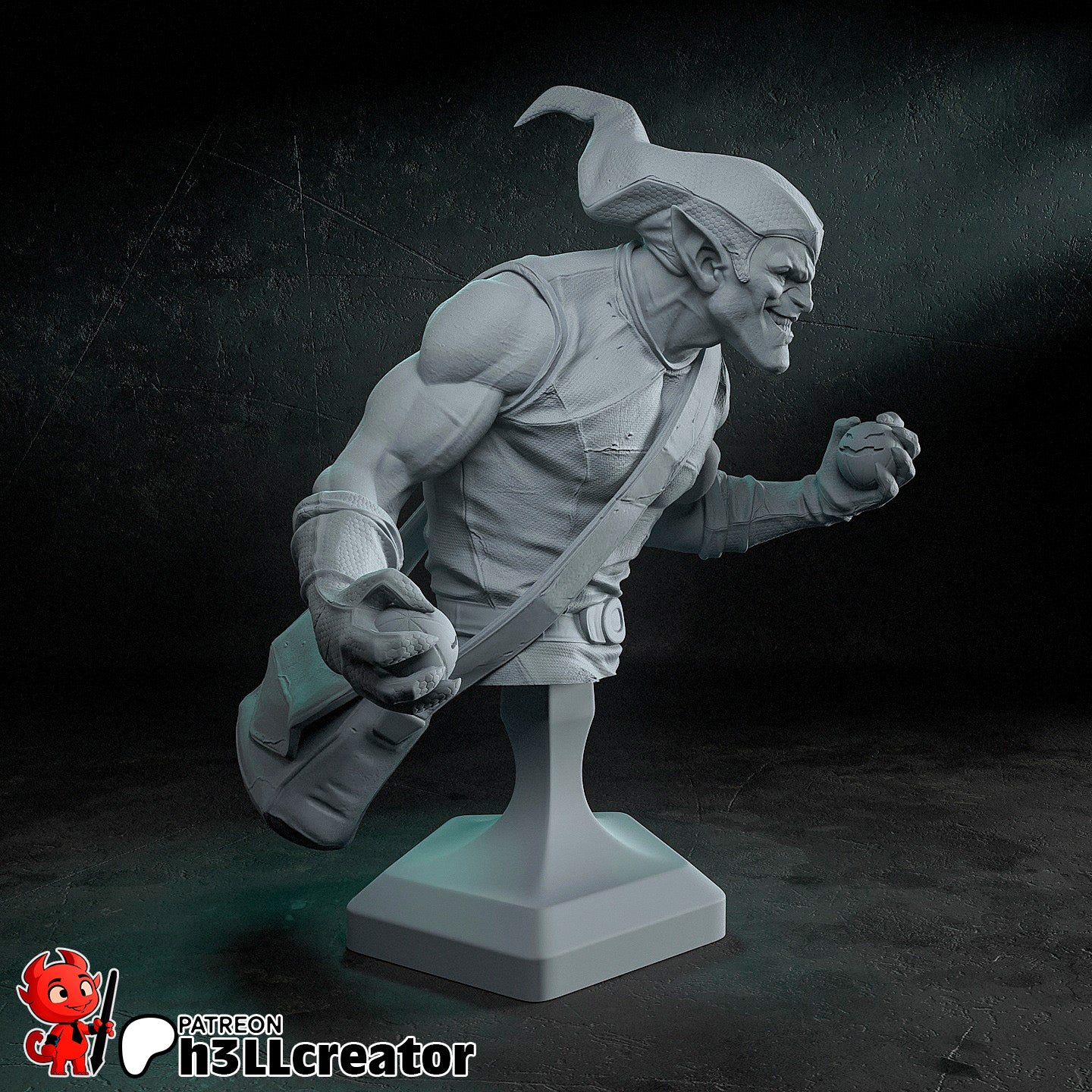 Green Goblin - 3D Printed Statue - 12 Scale Statue / Bust