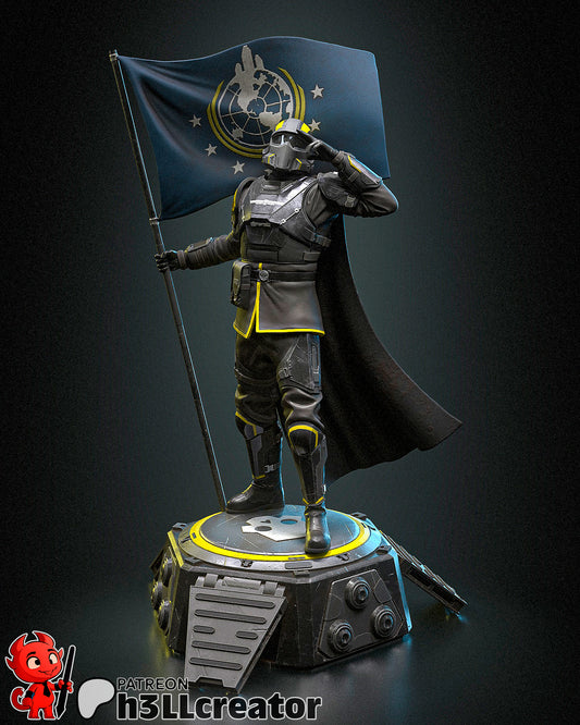 Helldiver - 3D printed Statue - 12 Scale