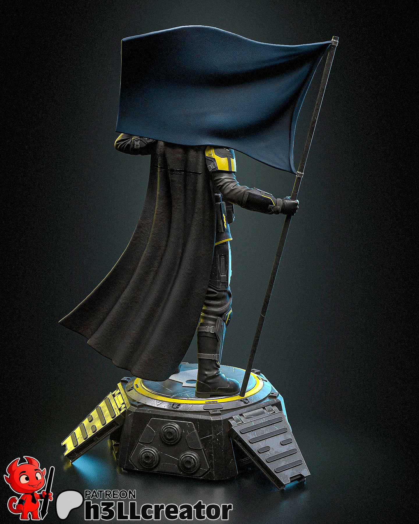 Helldiver - 3D printed Statue - 12 Scale