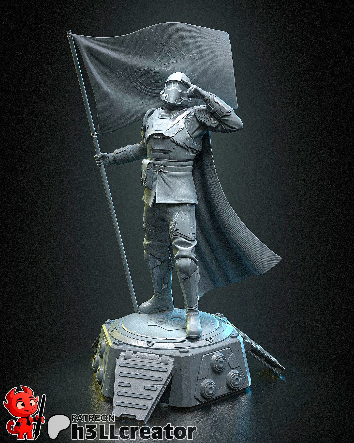 Helldiver - 3D printed Statue - 12 Scale