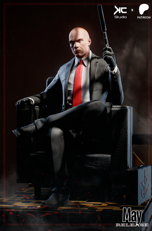 Hitman - 3D Print Model Kit - 1:10 Scale - Fan Art