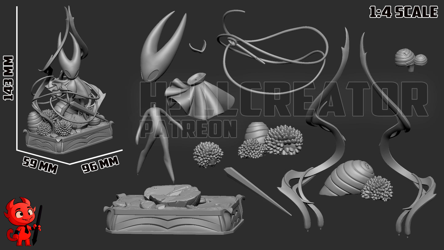Hornet (Hollow Knight: Silksong) - 3D Printed Fan Art Model Kit