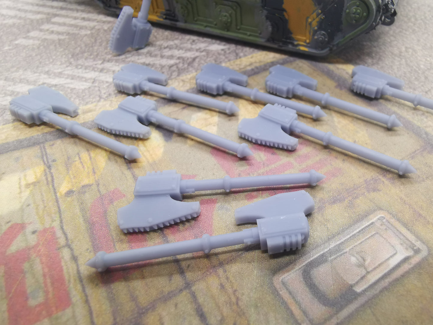 10 x  Great Chain Axe -  Wargaming - Space Marines - Type 4