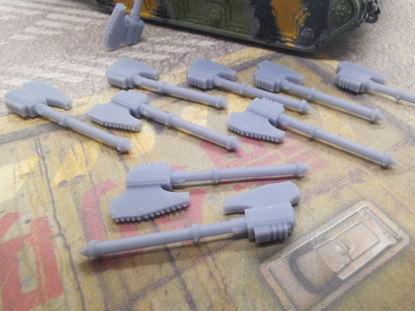 10 x  Great Chain Axe -  Wargaming - Space Marines - Type 4