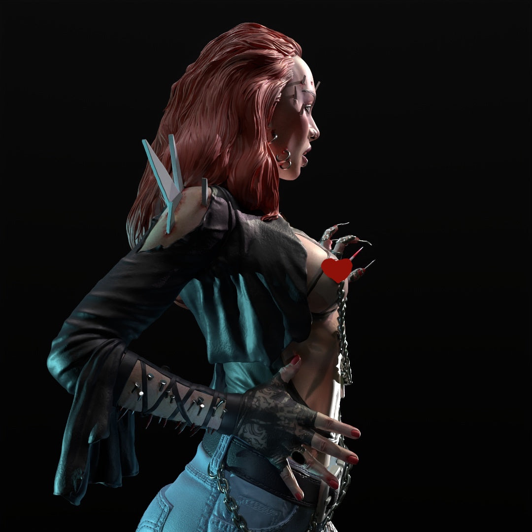 Julie Walker - Return of the Living Dead - 3D Printed Model Kit Statue / Bust