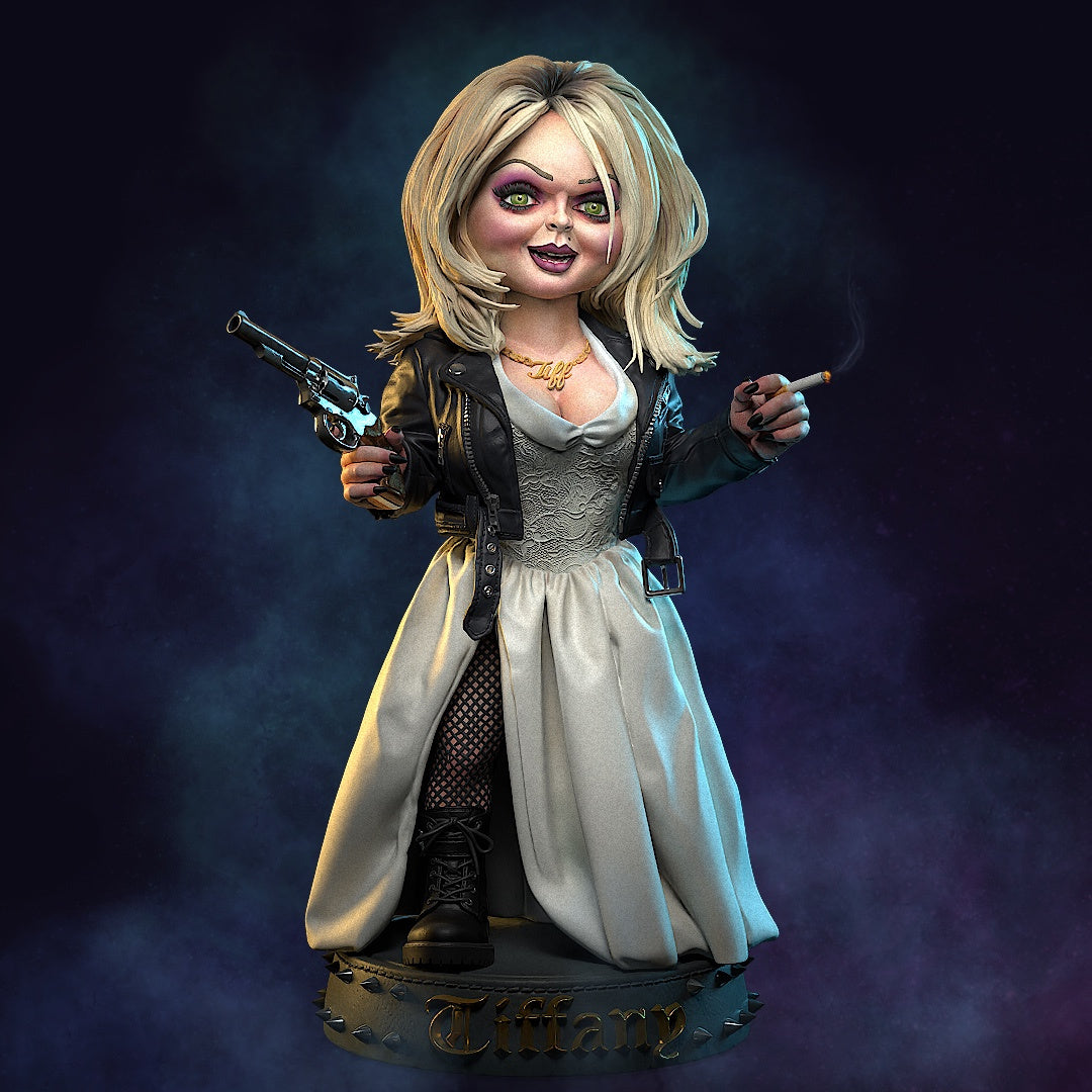 Tiffany - Bride of Chucky - 3D Printed Statue / Bust Model Kit