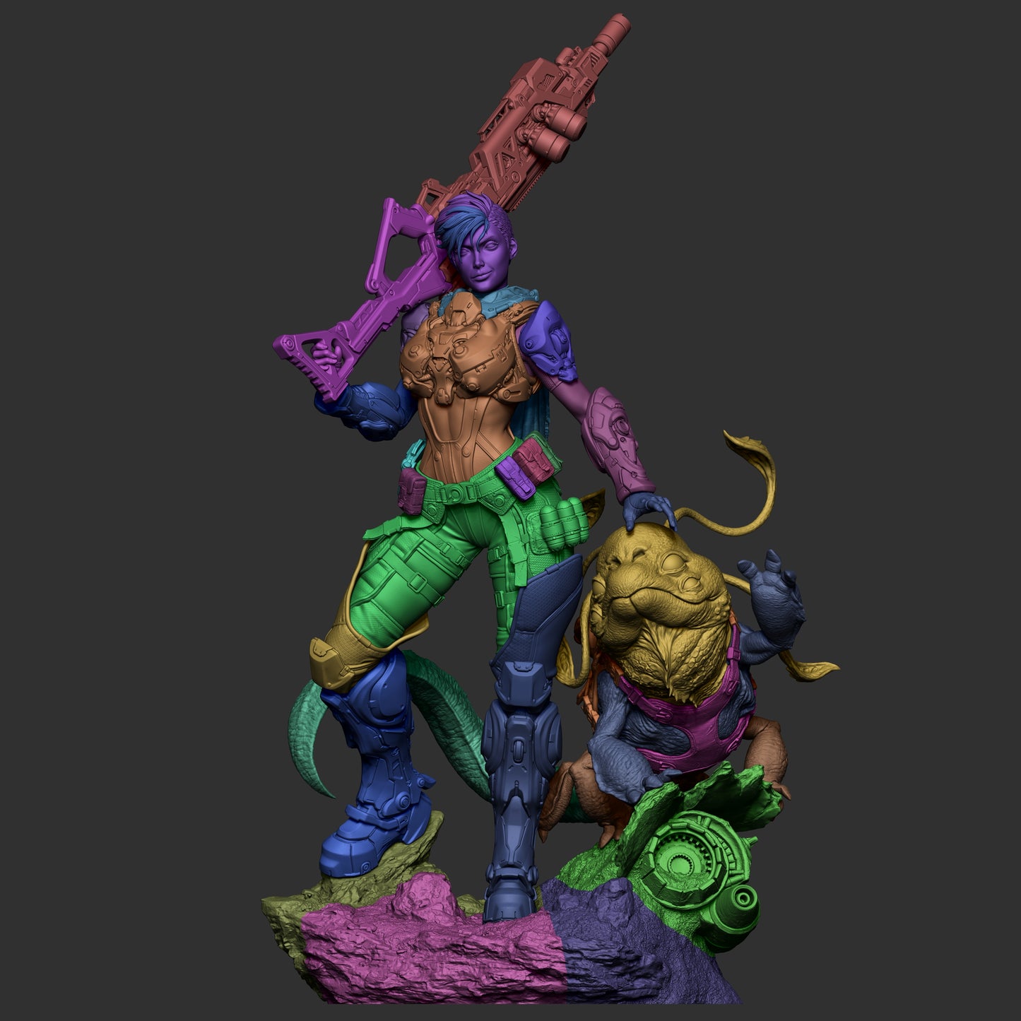 Kyla (Red Sands) - 3D Printed Model Kit - 1:6 scale (Fan Art)