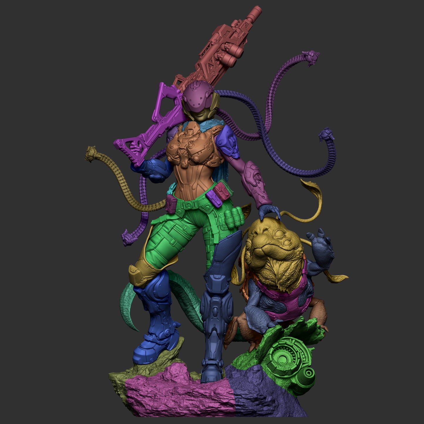 Kyla (Red Sands) - 3D Printed Model Kit - 1:6 scale (Fan Art)