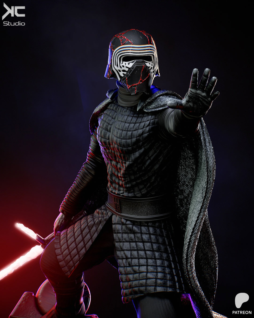 Kylo Ren - 3D Printed Statue Model Kit
