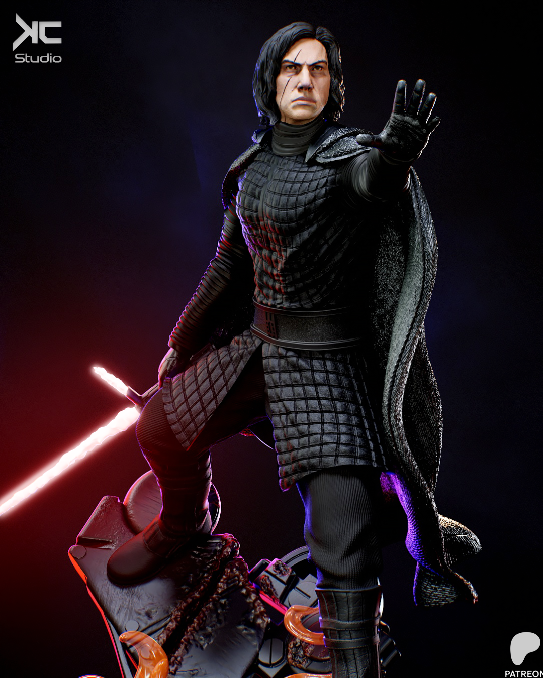 Kylo Ren - 3D Printed Statue Model Kit
