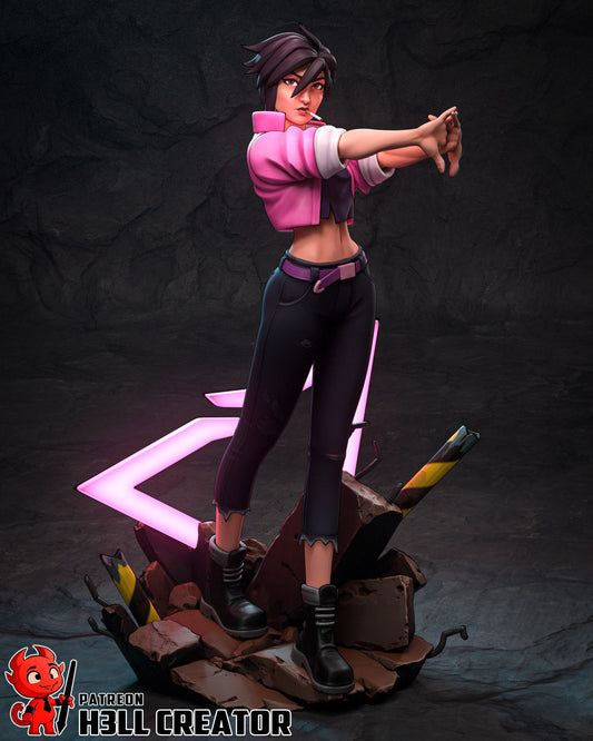 Invisigal (Dispatch) - 3D Printed 1:10 Fan Art Model Kit