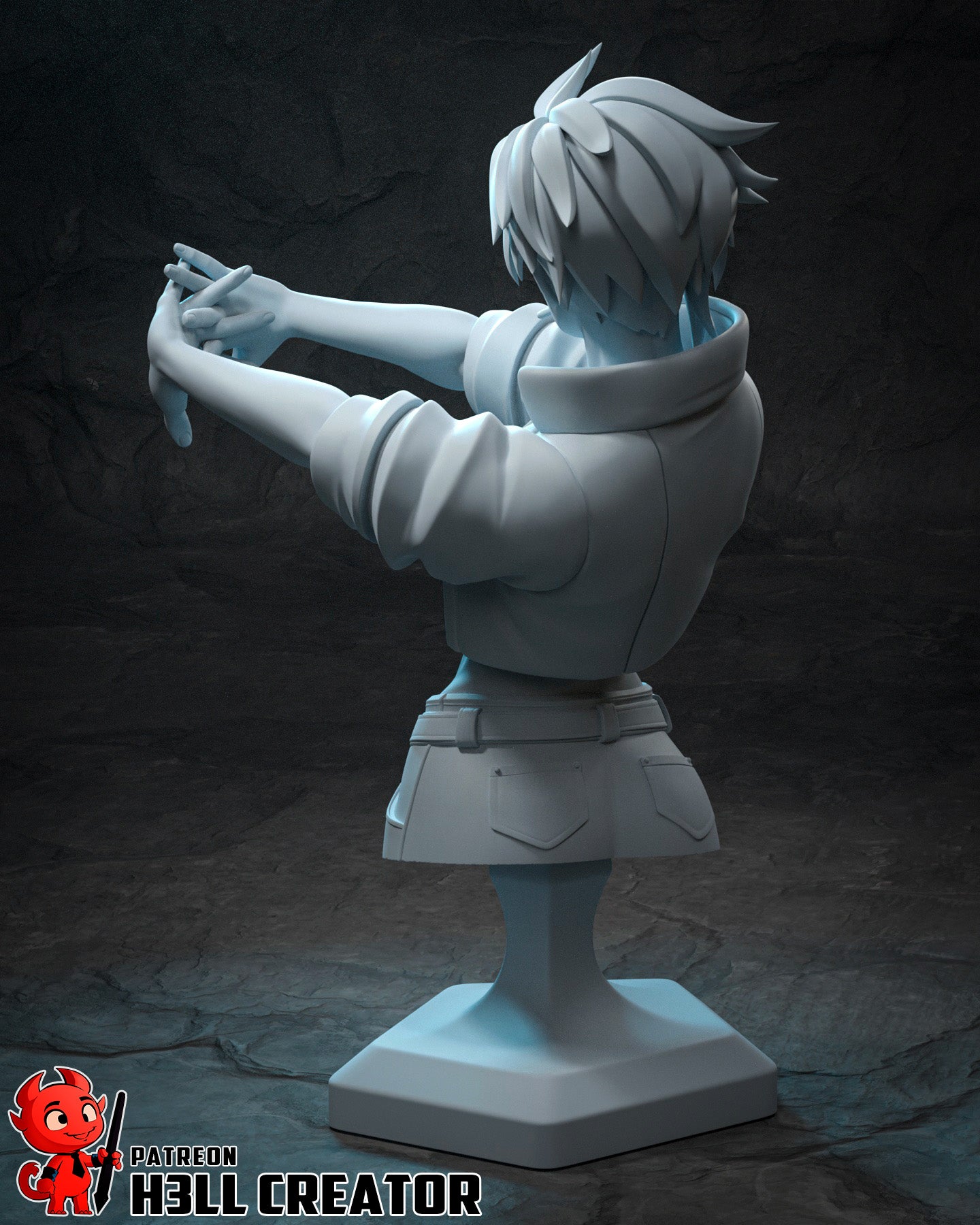 Invisigal (Dispatch) - 3D Printed 1:10 Fan Art Model Kit