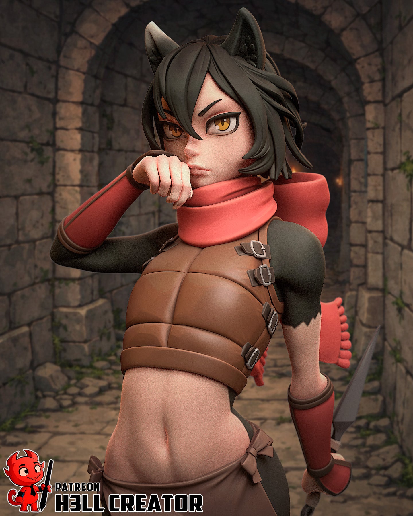 Izutsumi (Dungeon Meshi) - 1:10 model kit (Fan Art)