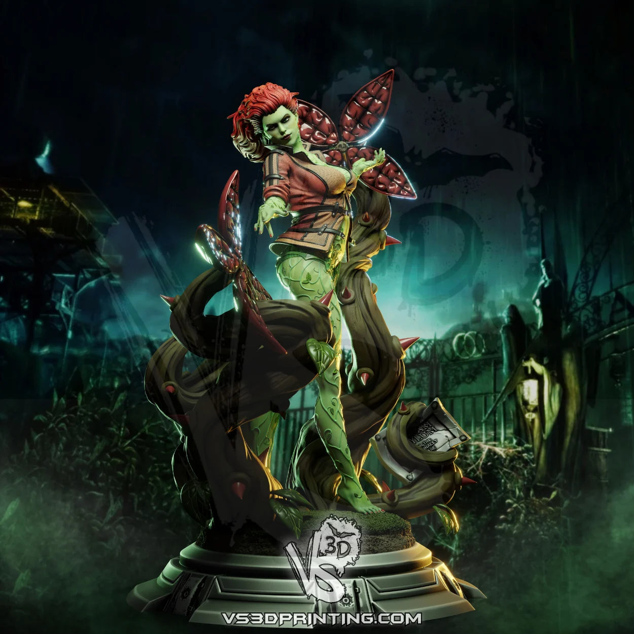 Poison Ivy - Arkham City 3D Model Statue Kit